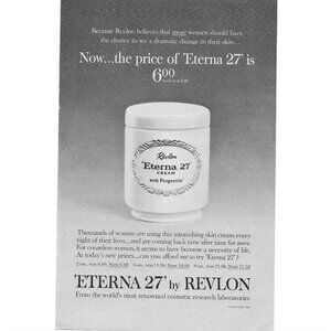 Revlon Eterna Cream MOD AD Progenitin Anti-Aging Skincare Print Ad